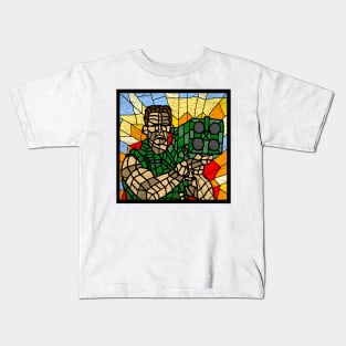 Commando stained glass Kids T-Shirt